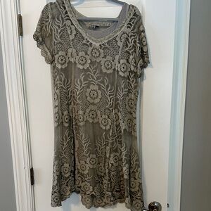 Getty Zueger Light Green Lace dress